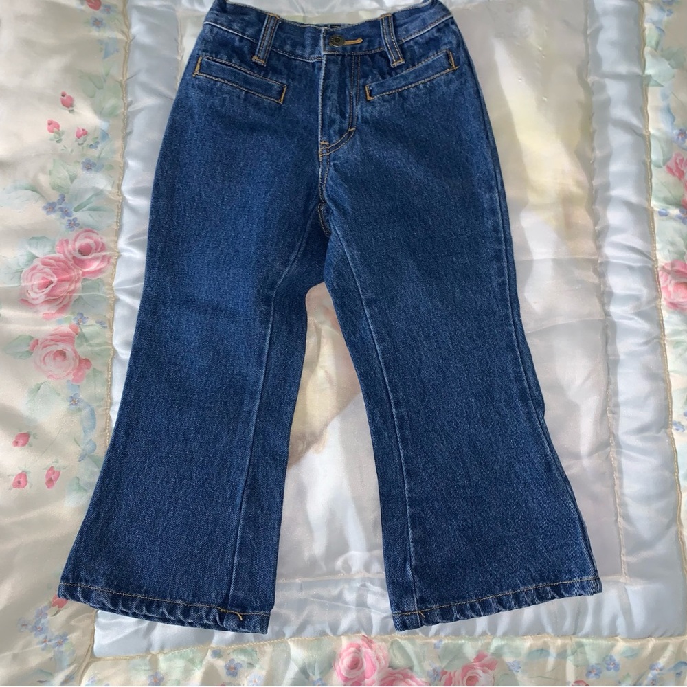 Vintage Y2K Gasoline by Ralph Nakash wide leg jeans girls size 4 toddler pockets